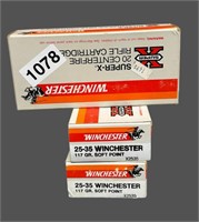 (3) BOXES (60) ROUNDS 25-35 WINCHESTER AMMO