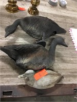 Duck and goose decoys -yard decor