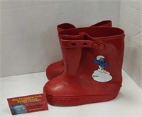 Smurf rain boots, size 10