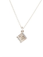 Tiffany & Co. Atlas Cube Necklace