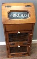 SMALL BREAD BOX WITH 2 DRAWERS