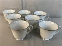 8 Noritake Ranier Tea Cups