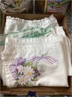 Embroidered. table runners