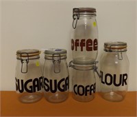 Typography Canister Lot