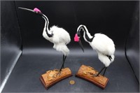 Pair of 1950s Japanese Crane Figurines