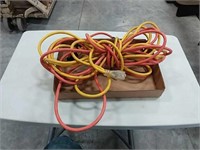 assortment of extension cords