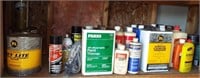 Garage Shelf Contents, Paint Thinner, Camp Fuel
