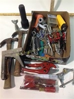 Hand tools including screwdrivers, pliers,