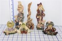 6 BOYDS BEARS & FRIENDS VINTAGE FIGURINES