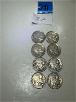 Buffalo Nickels (8) see pic for dates