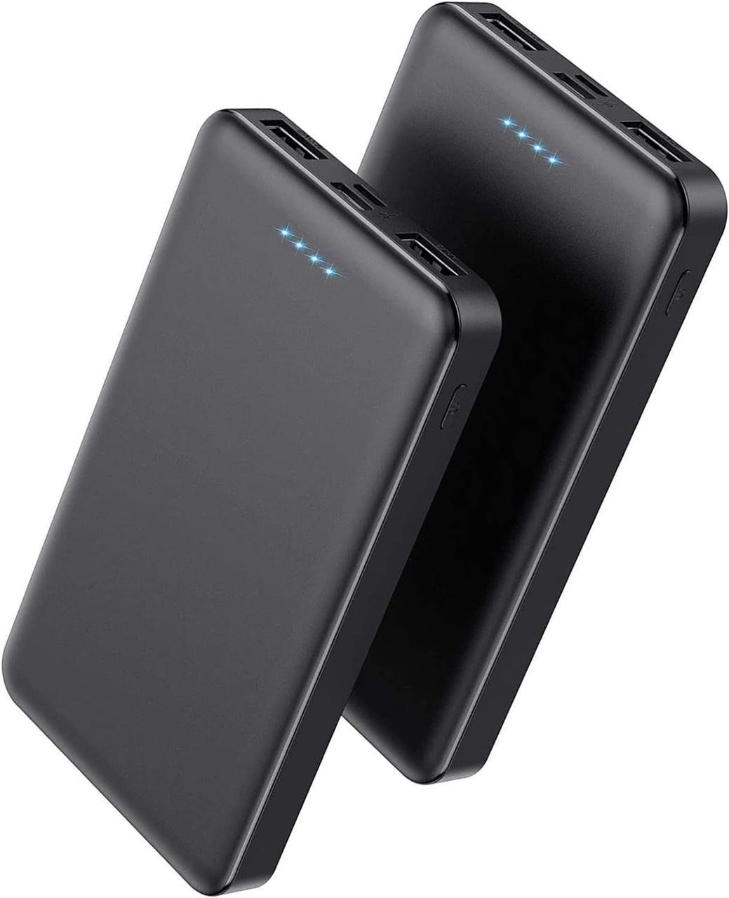 Portable Charger Power Bank 10000mAh?2 Pack?