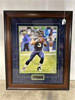 Russell Wilson signed and framed Super Bowl XLVII