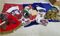 Christmas Flags, Garland, Stockings & More