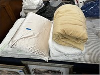 Mattress Pad, Blanket, (2) Pillows