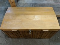 Handmade Pine Trunk with piano hinges 36" x 20" x