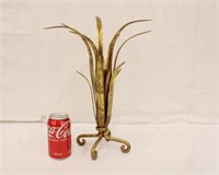 Hollywood Regency Gold Gilded Metal Vase