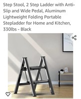New 2 Step Portable  Folding step stool  supports
