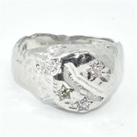 Silver CZ(0.15ct) Ring