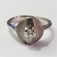 $100 Silver CZ Ring