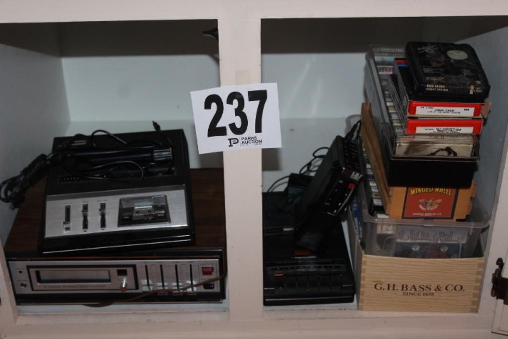 Cassette Tapes, Players, 8-Track Player, etc.