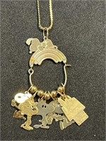14K Gold Snoopy Necklace 4.0 Grams