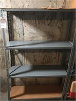 Metal shelf w/ 4 adjustable shelves