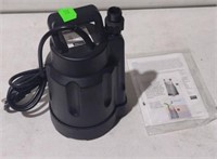 Submersible utility pump 25 GPM 1/6 HP