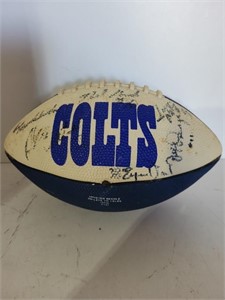 Multiple signatures on a Colts football