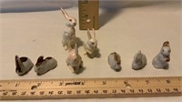 Mini Porcelain Rabbits
