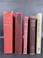 Vintage Books from 1925, 1946, 1923, 1957, & 1951