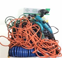 Assorted Extension Cords, Air Hose