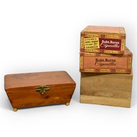 Cigar Boxes - Cedar Box -  Wooden Index Card Box