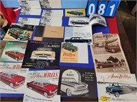Willys aero Jeep brochure lot