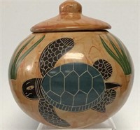 Nicaragua Turtle Jar By Claudia Gutierrez