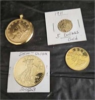 gold coin replicas