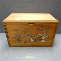 Wooden Deer Ammo Crate / Box