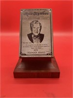 Pee Wee King 1979 founder award and photo