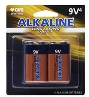 CVS Pharmacy Alkaline Batteries 9V-4 Pack