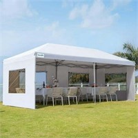 $210  Quictent 10x20 Canopy with Sidewalls-White
