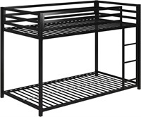 DHP Miles Metal Bunk Bed  Black  Twin/Twin