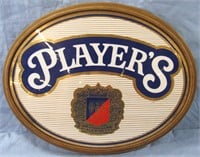 VINTAGE 1978-PLAYERS LAGER BEER WALL HANGING