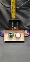 4 Vintage Yoyos  Santa Yoyo Is Tin