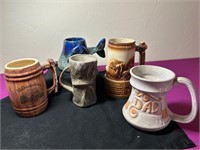 Various Pottery / Stoneware Mugs