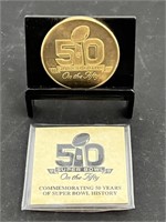 50 Years of Super Bowl History Commemorative Coin