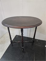 Vintage Oval Folding Table 25" X 27" H