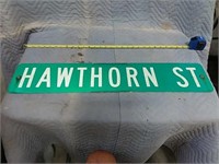 6" x 30" Hawthorn St Sign