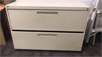 (2) drawer metal file cabinet