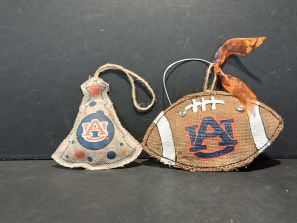 2 Auburn Ornaments