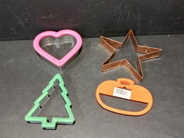 4 cookie cutters