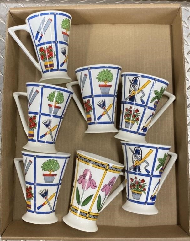 Fine Bone China Gardening Mugs